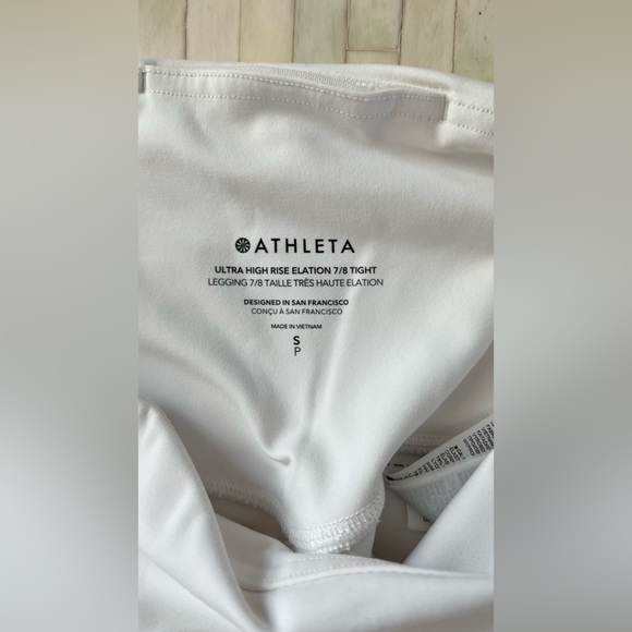 Athleta ELATION ULTRA HIGH RISE 7/8 LEGGING - Bright White - Small - Picture 7 of 9